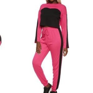 Colorblock Set Sweatshirt & Joggers
